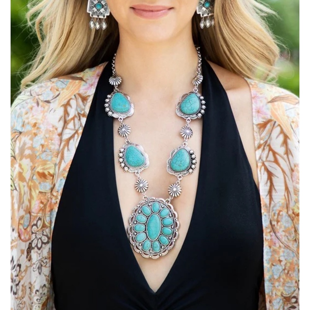 Turquoise Statement Necklace